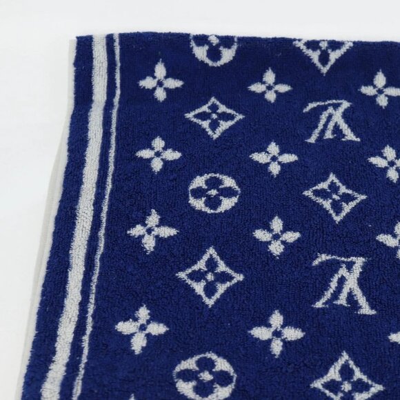 LOUIS VUITTON Monogram Beach Towel Serviette Towel Pile M77752 LV Auth yk18597V - Picture 10 of 16